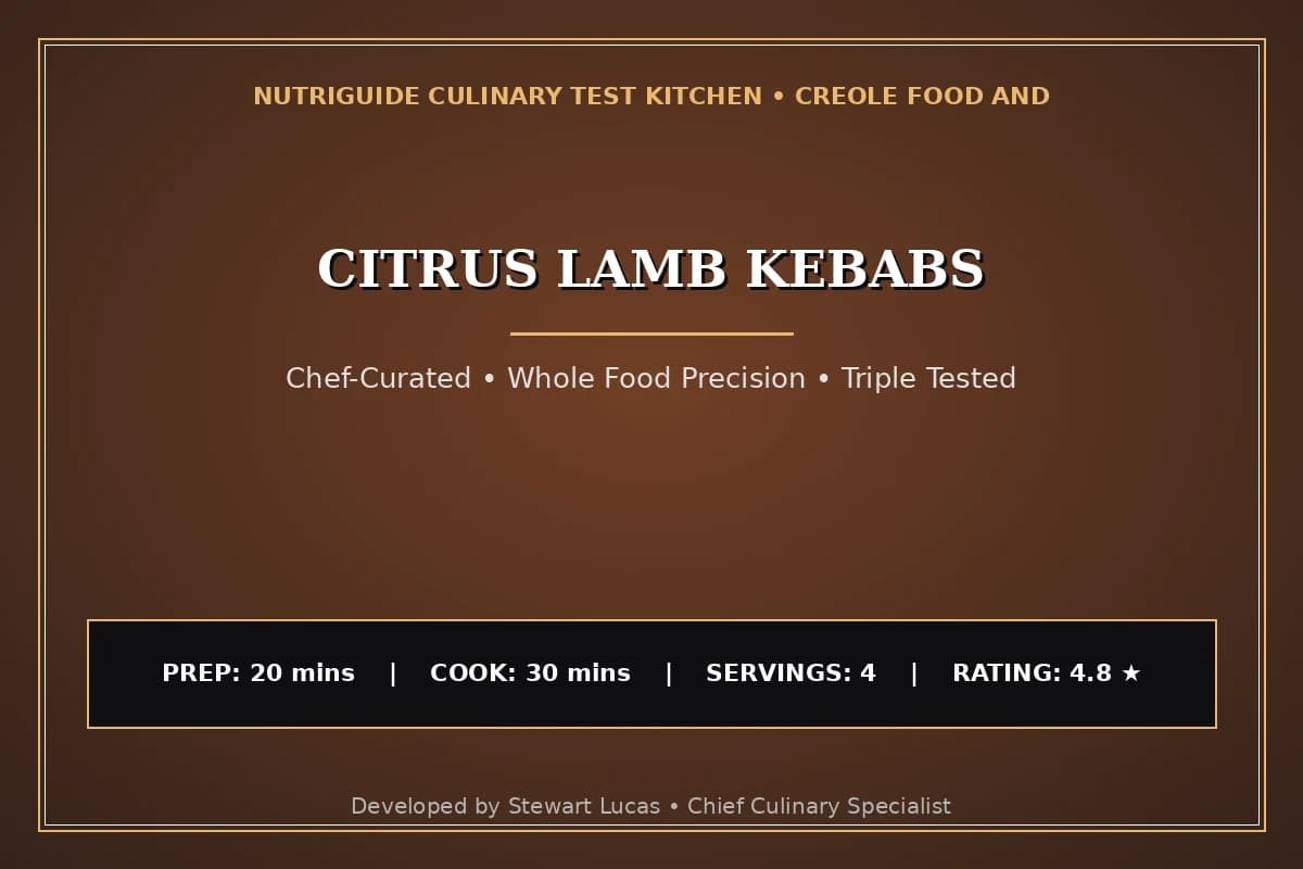 Citrus Lamb Kebabs