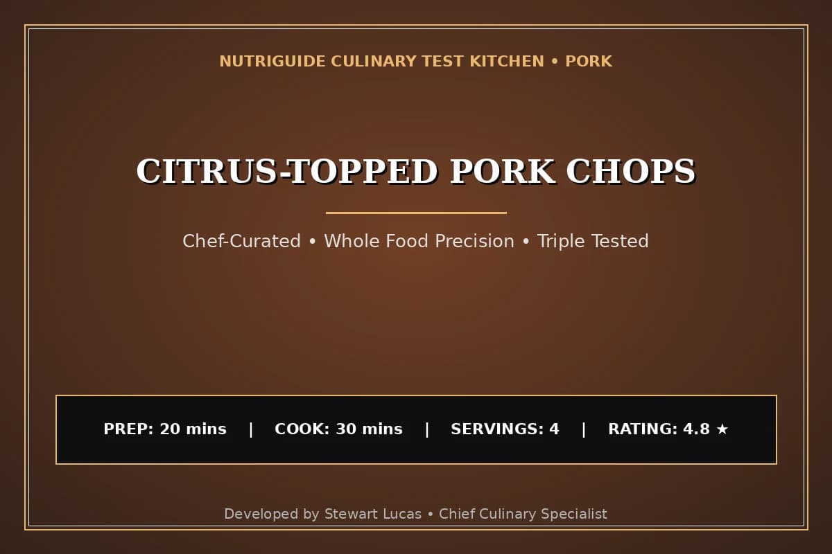 Citrus-Topped Pork Chops
