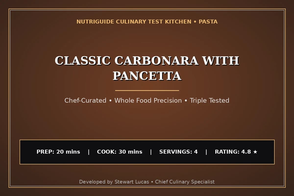 Classic Carbonara With Pancetta