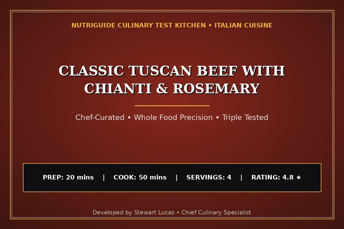 Classic Tuscan Beef with Chianti & Rosemary