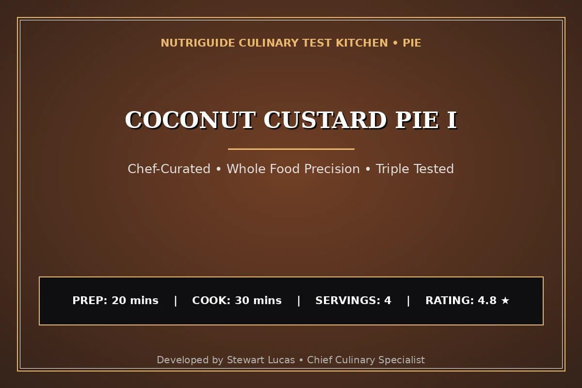 Coconut Custard Pie I