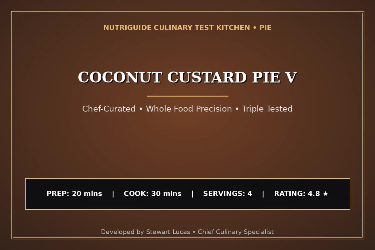 Coconut Custard Pie V