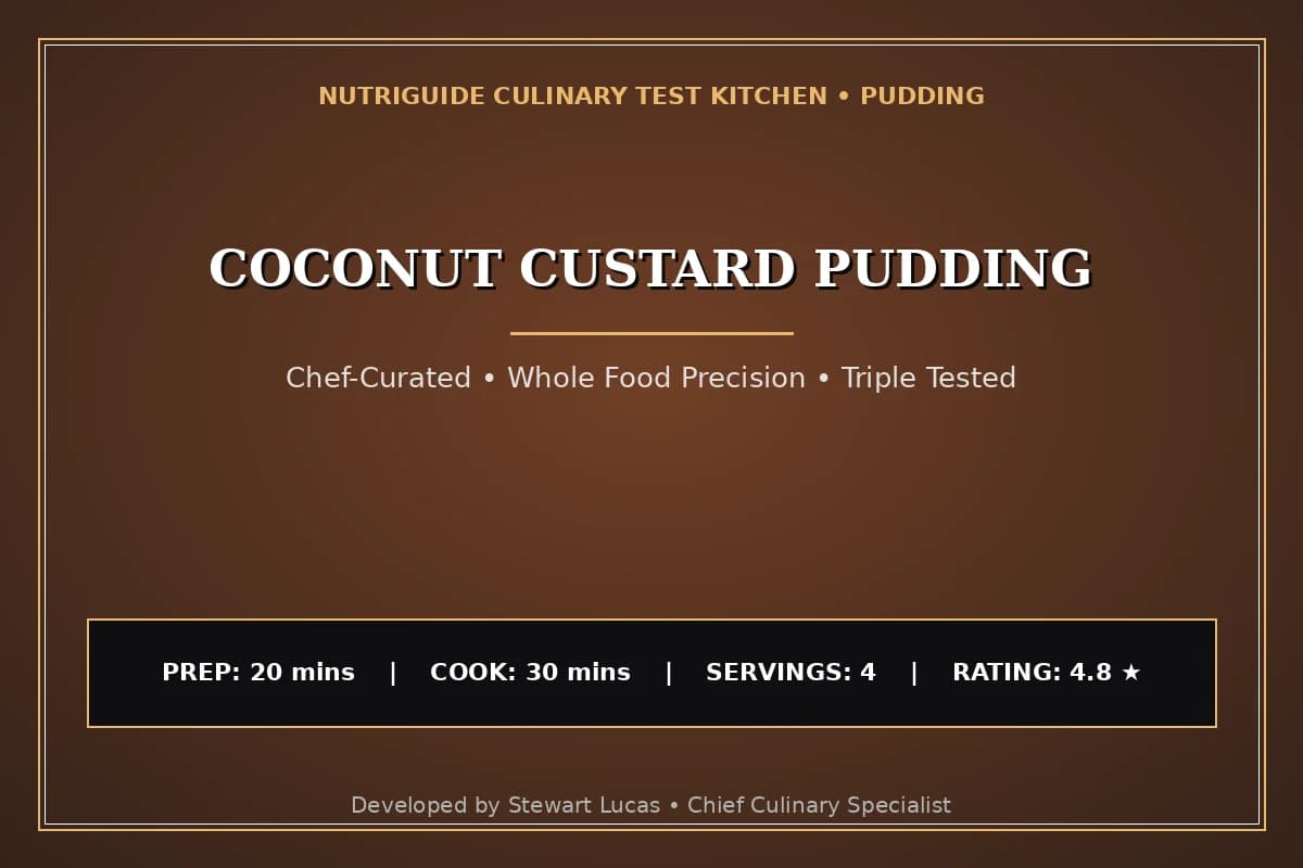 Coconut Custard Pudding