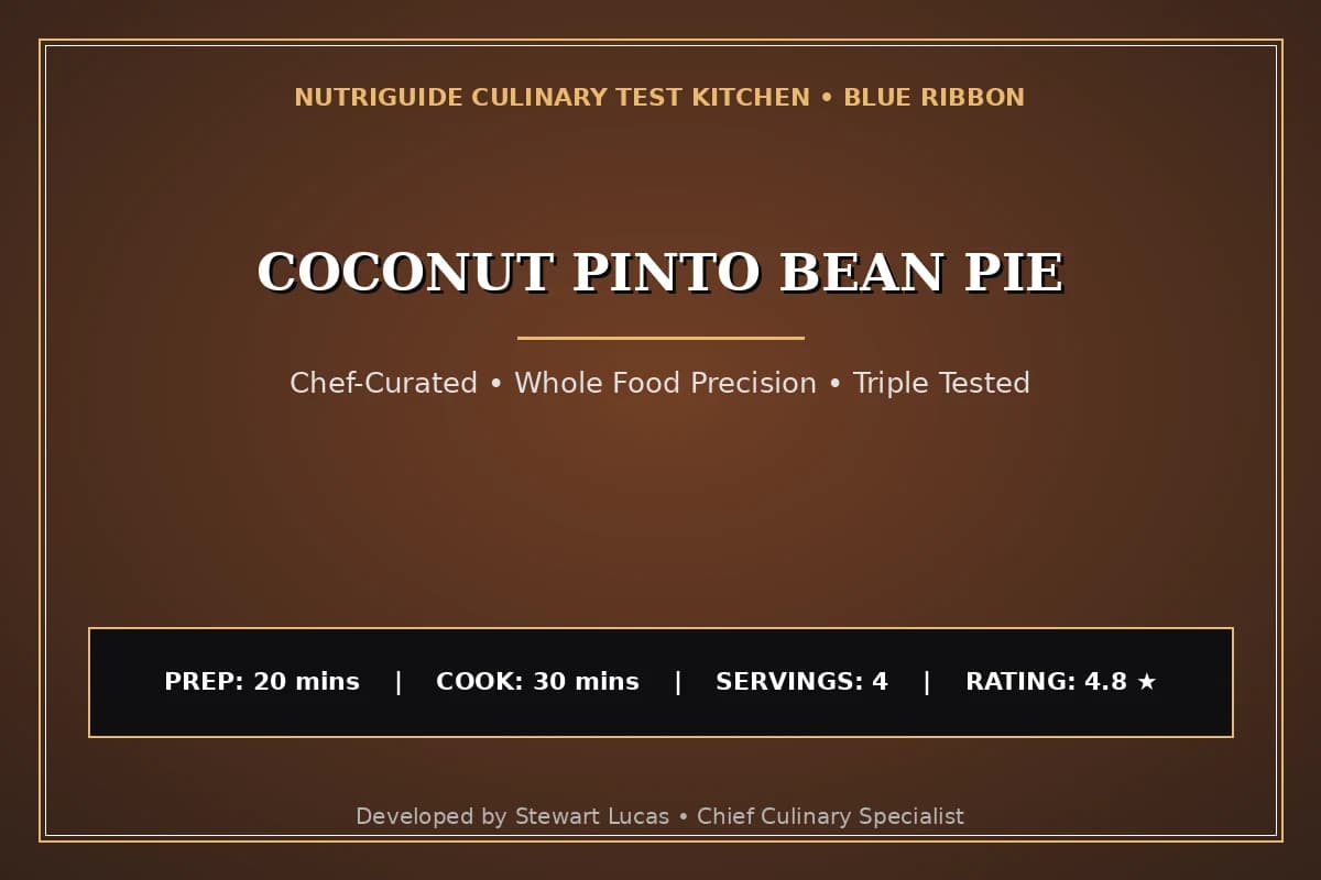 Coconut Pinto Bean Pie