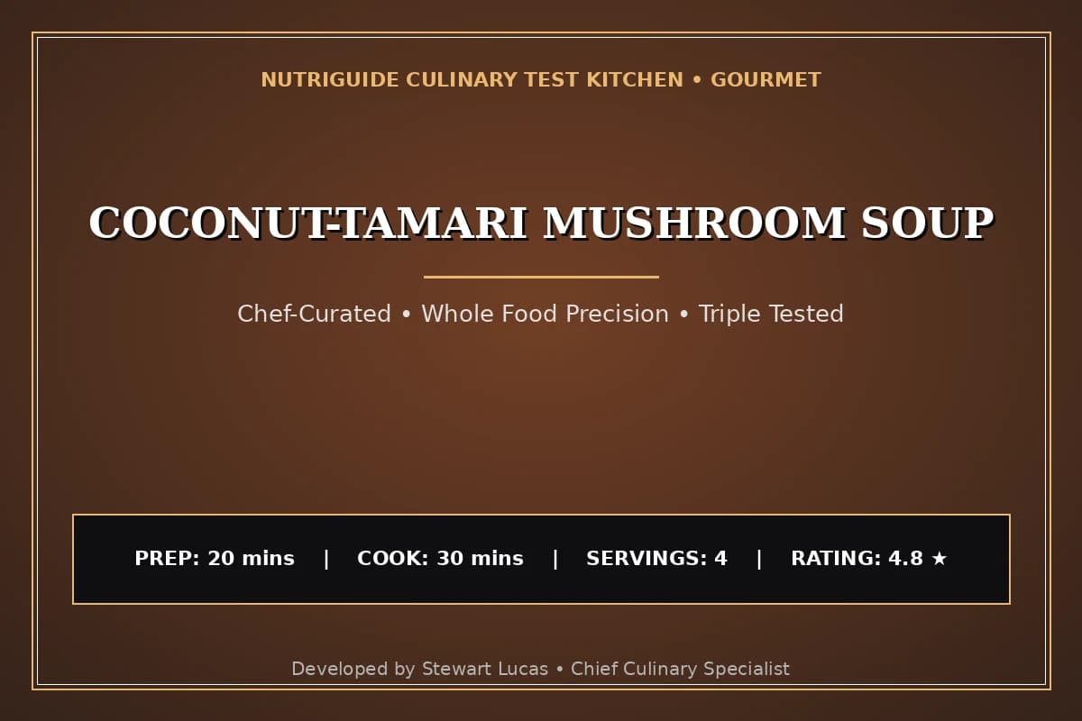 Coconut-Tamari Mushroom Soup