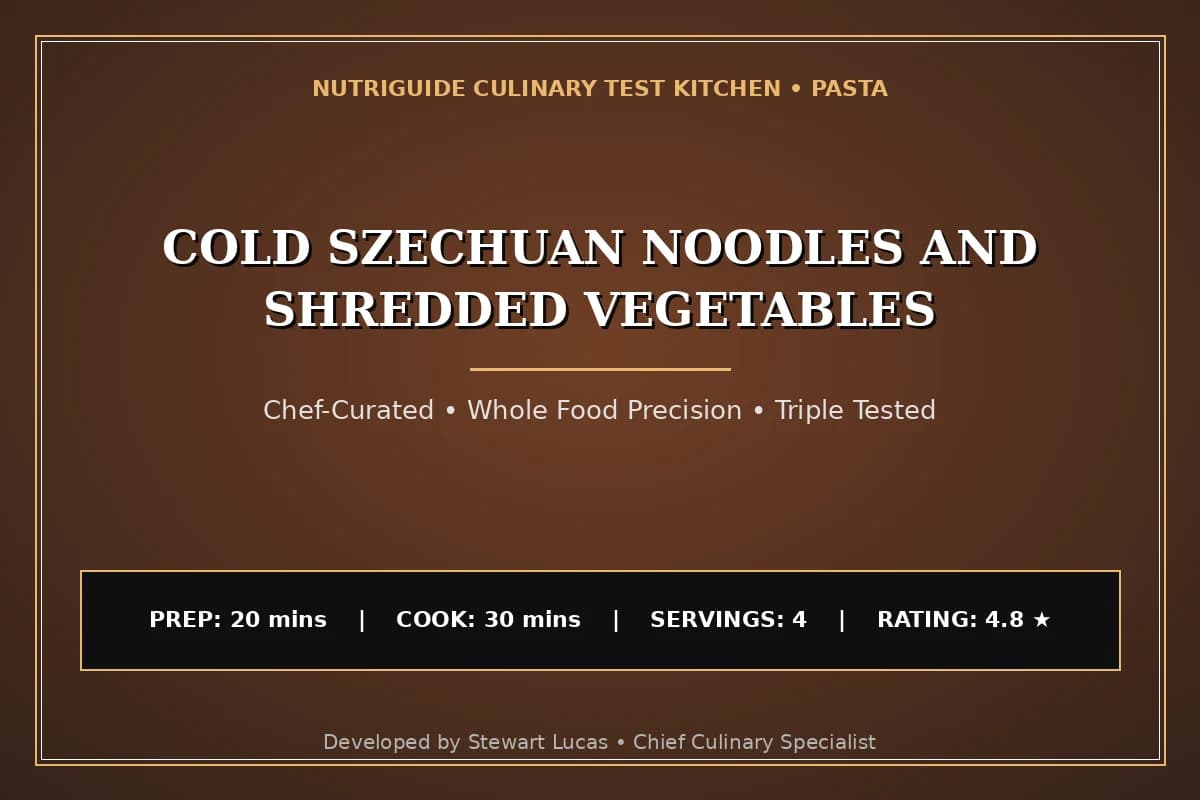 Cold Szechuan Noodles And Shredded Vegetables