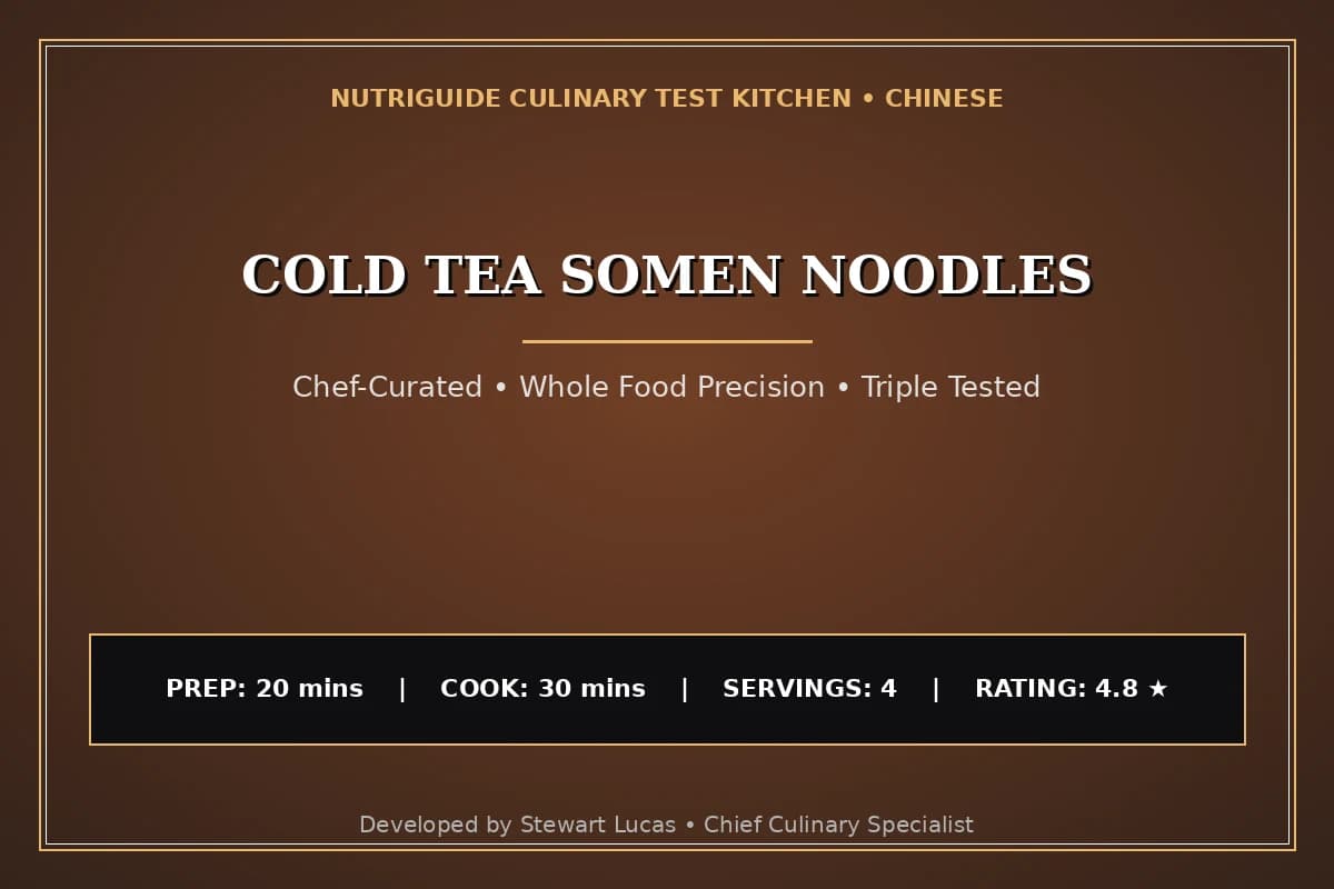 Cold Tea Somen Noodles