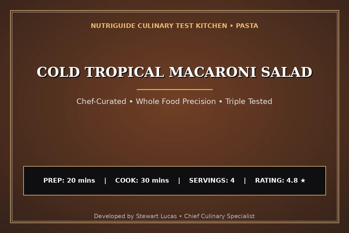 Cold Tropical Macaroni Salad