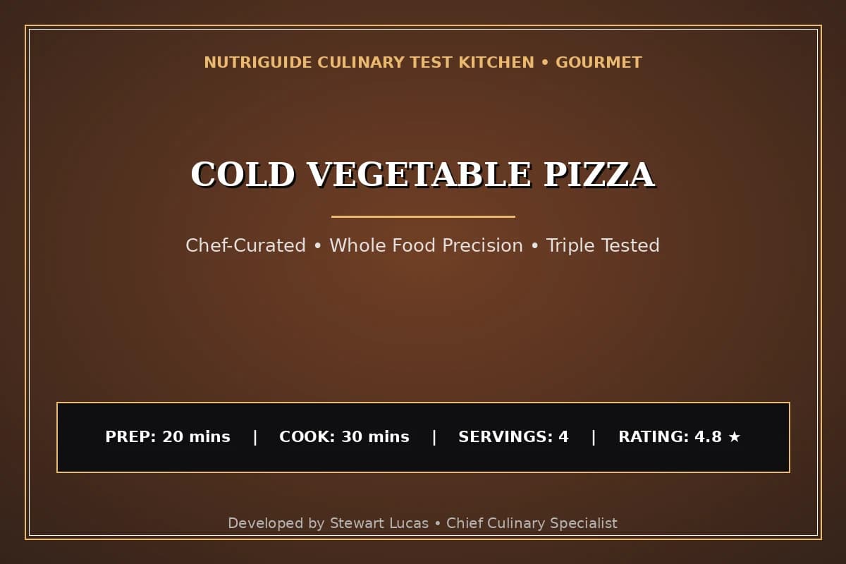Cold Vegetable Pizza