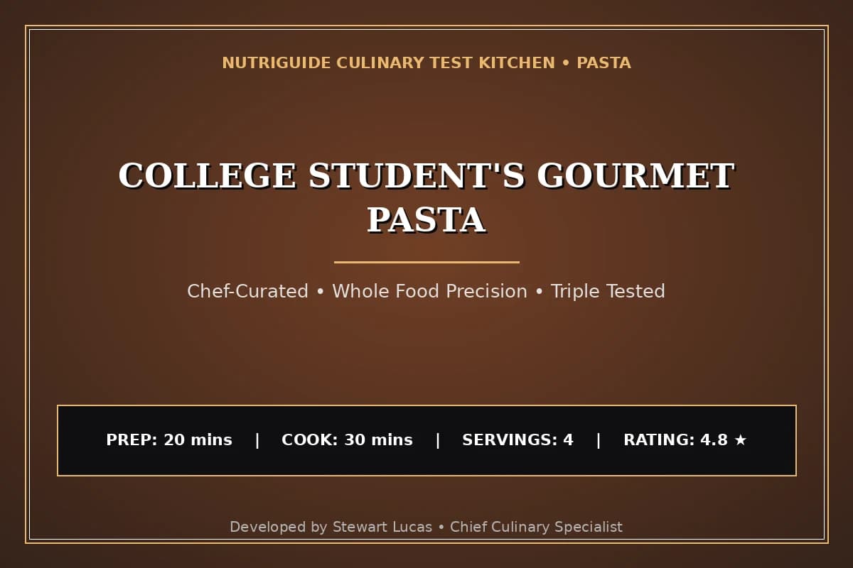 College Student'S Gourmet Pasta
