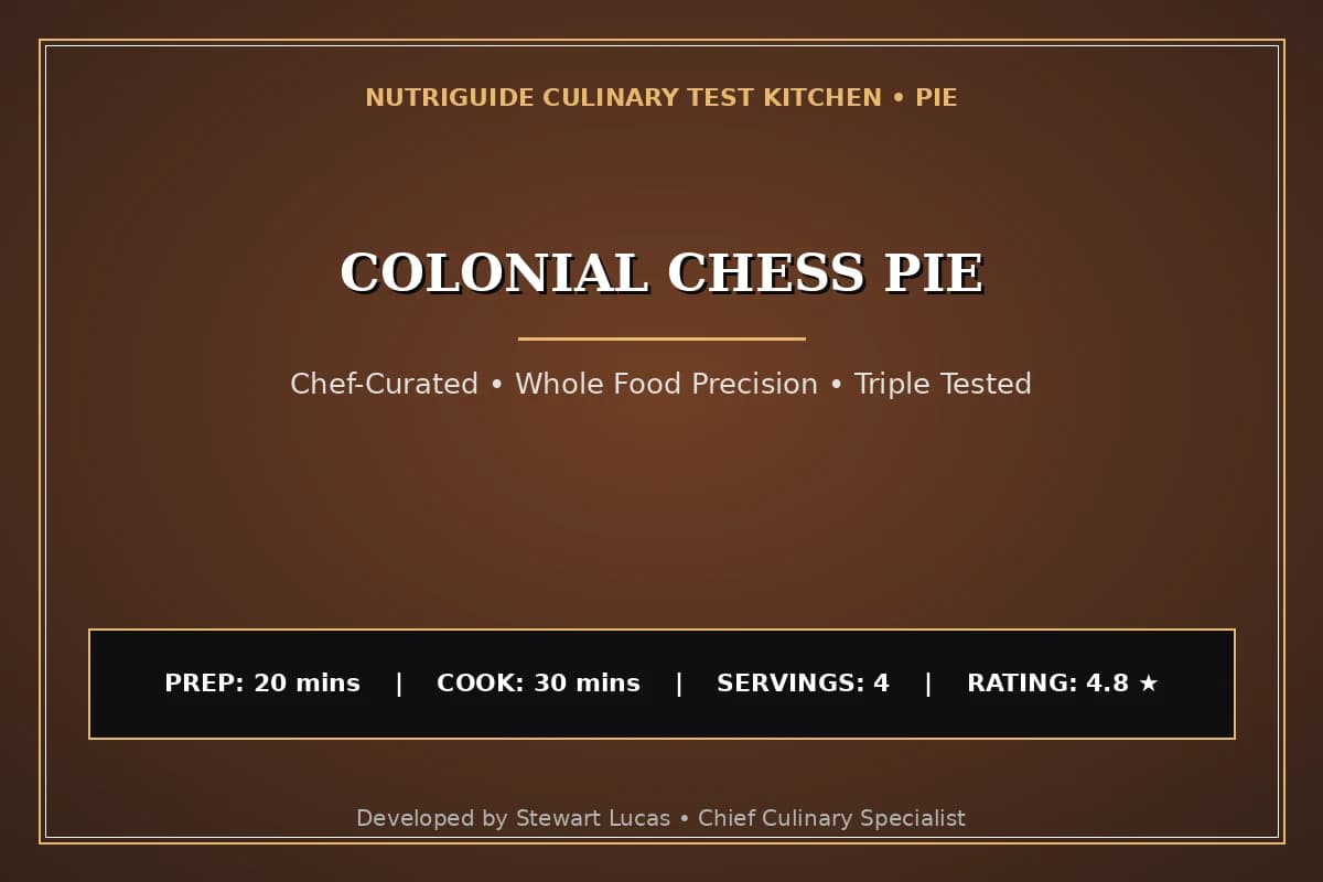 Colonial Chess Pie