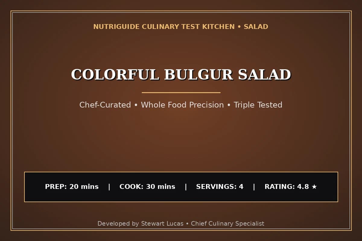 Colorful Bulgur Salad