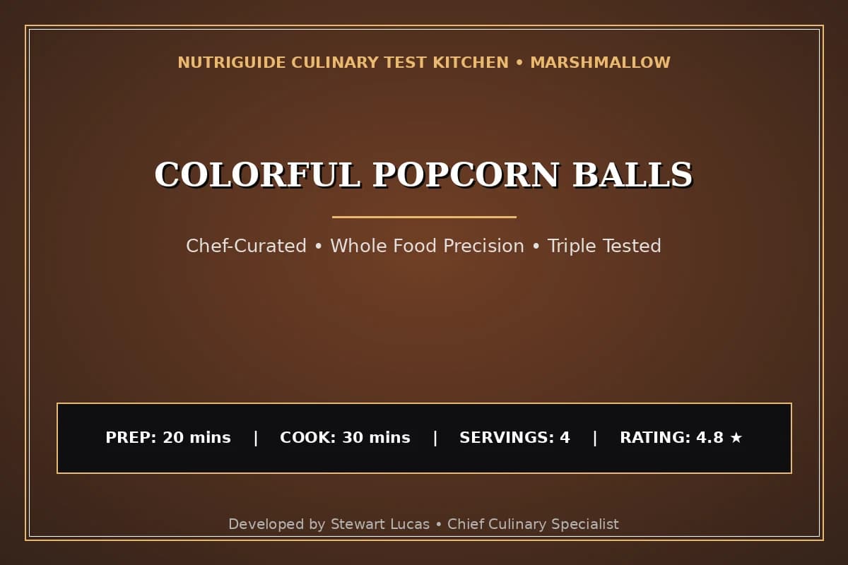 Colorful Popcorn Balls