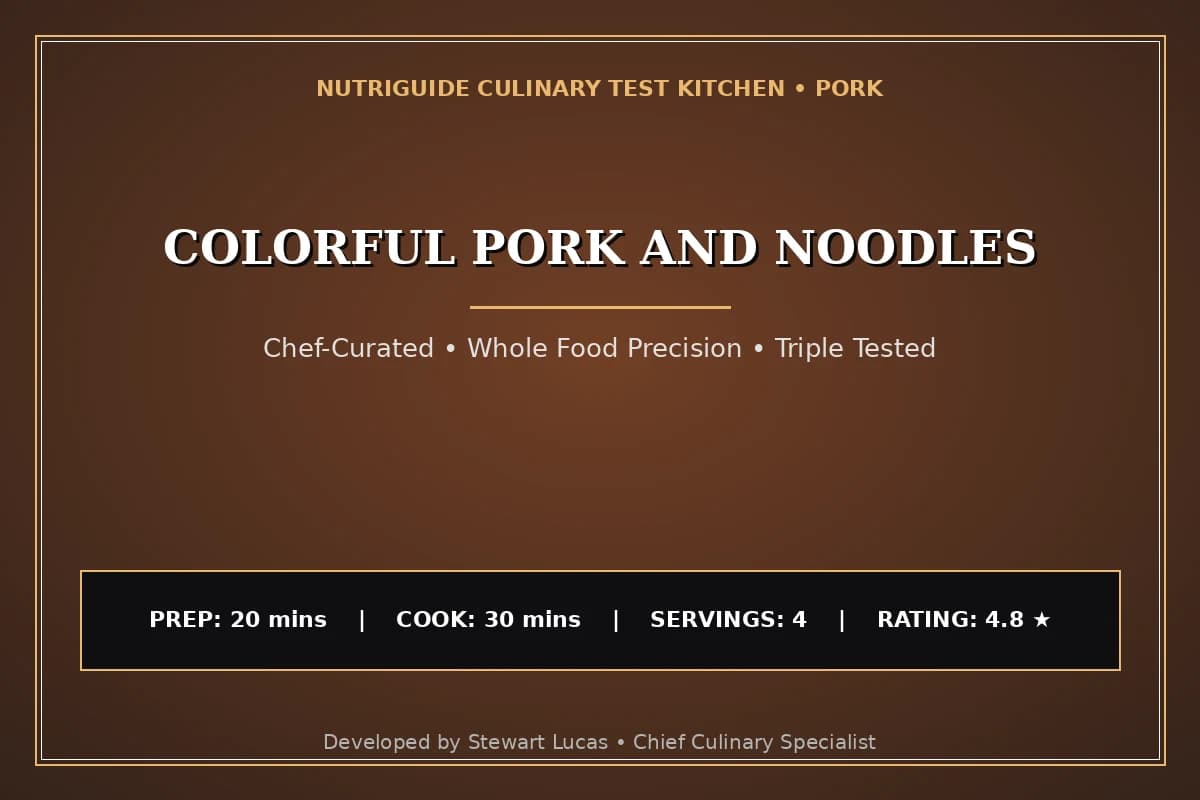 Colorful Pork And Noodles