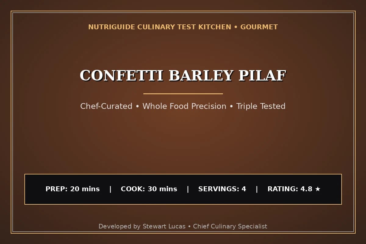 Confetti Barley Pilaf