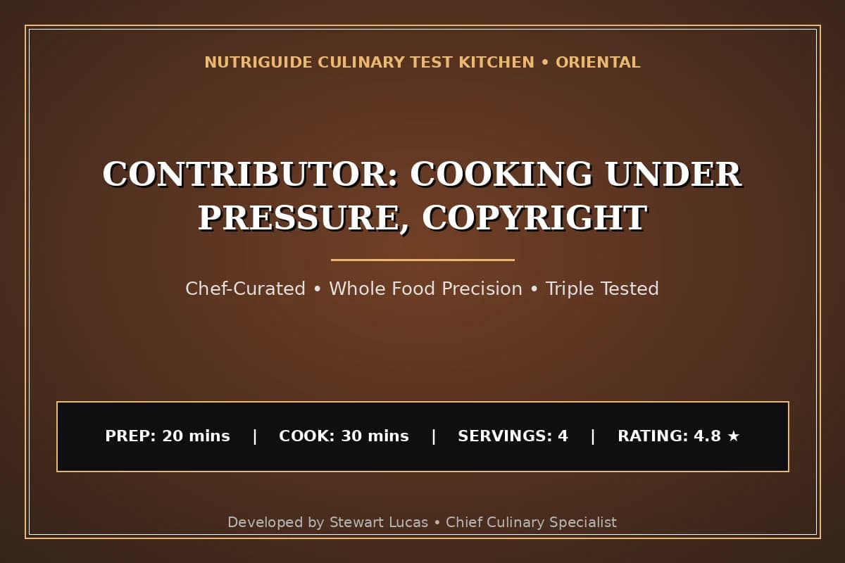 Contributor: Cooking Under Pressure, Copyright
