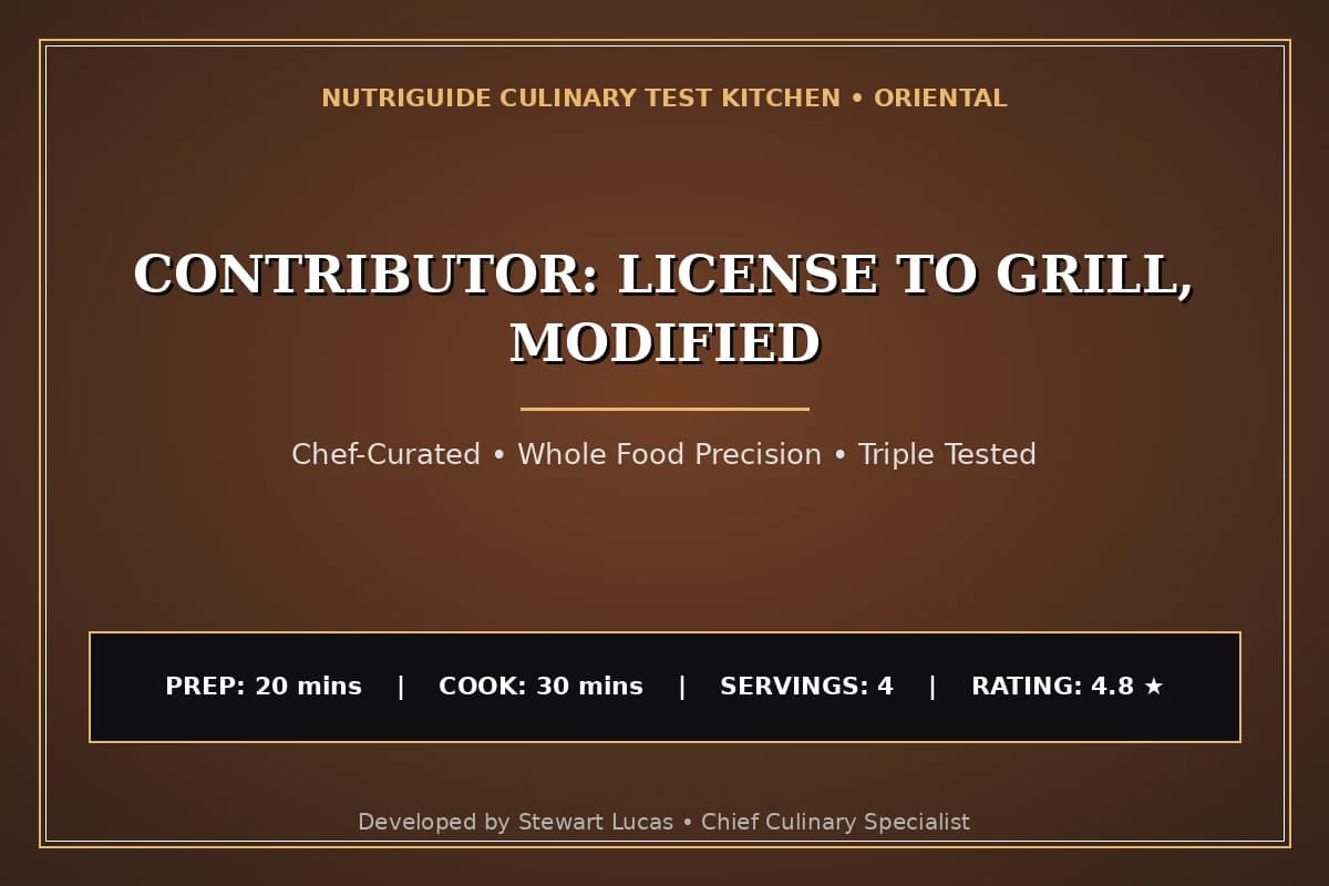 Contributor: License To Grill, Modified