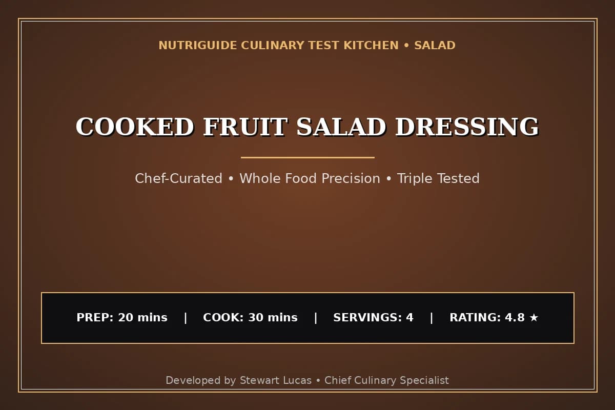Cooked Fruit Salad Dressing