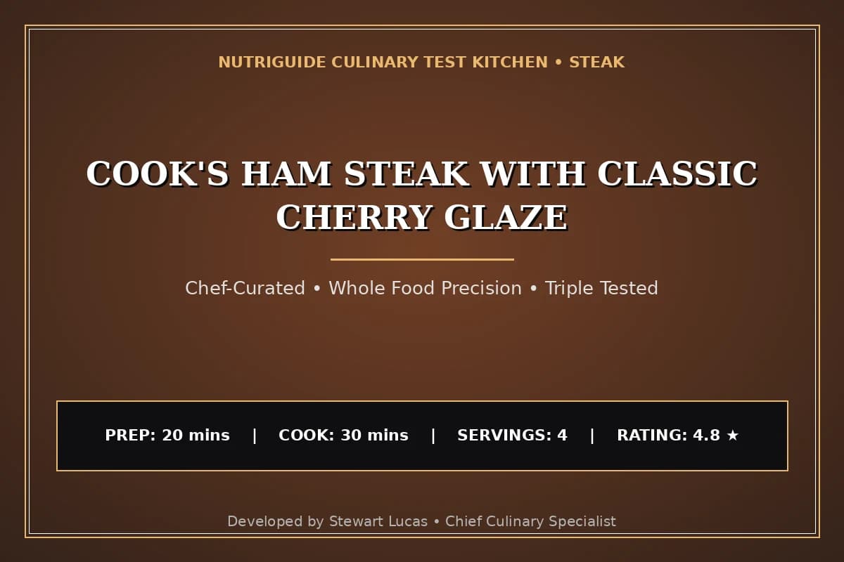 Cook'S Ham Steak With Classic Cherry Glaze