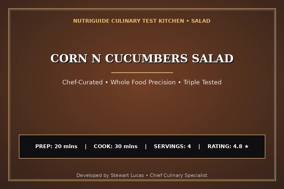 Corn N Cucumbers Salad