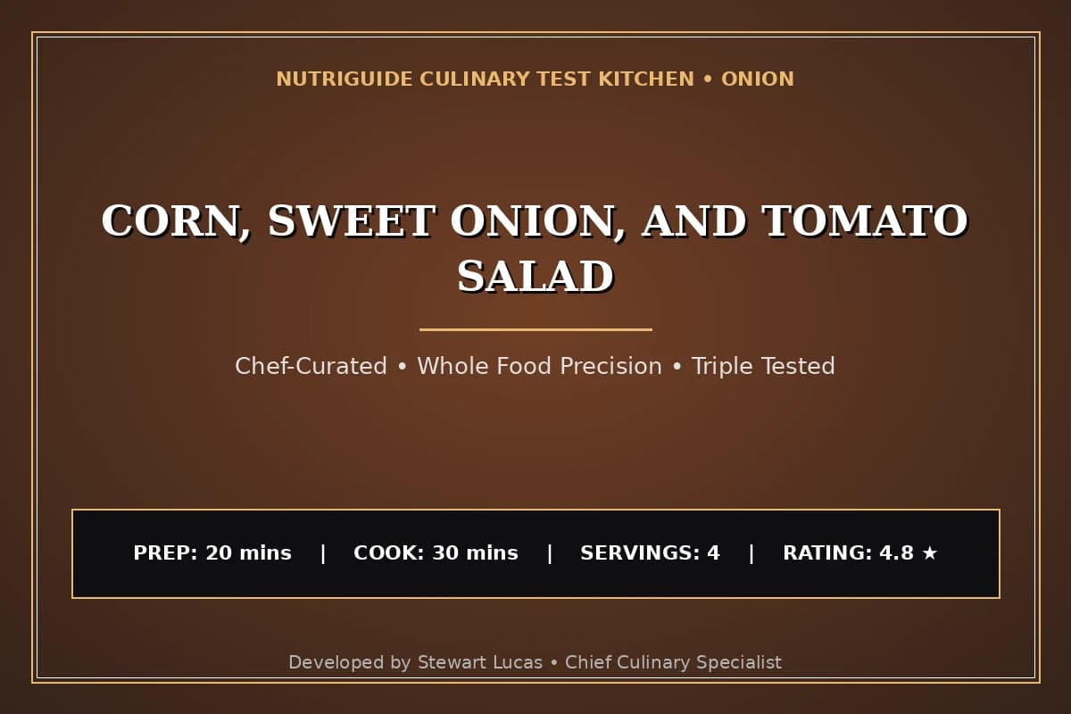 Corn, Sweet Onion, And Tomato Salad