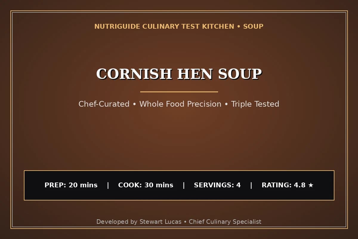 Cornish Hen Soup
