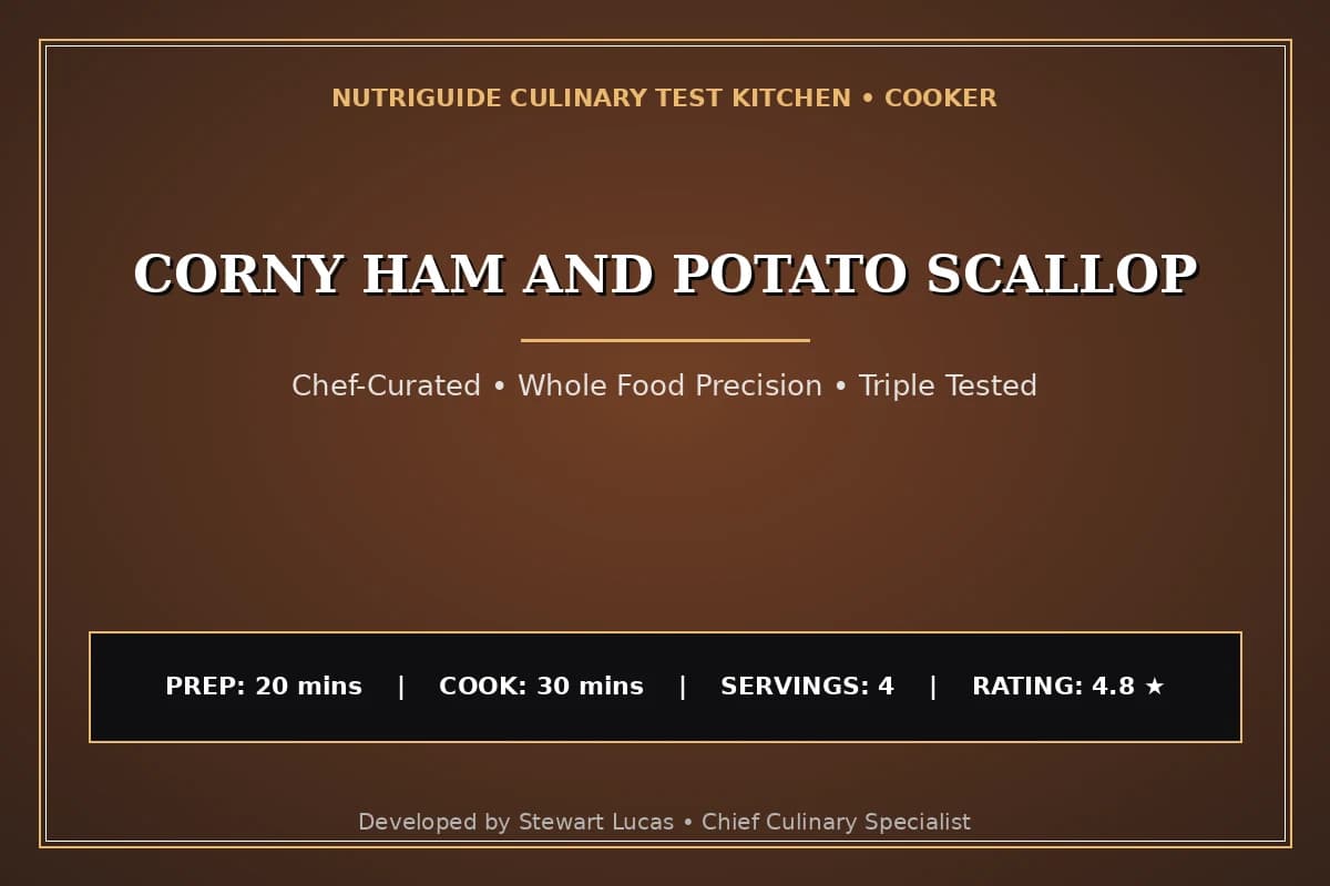 Corny Ham And Potato Scallop