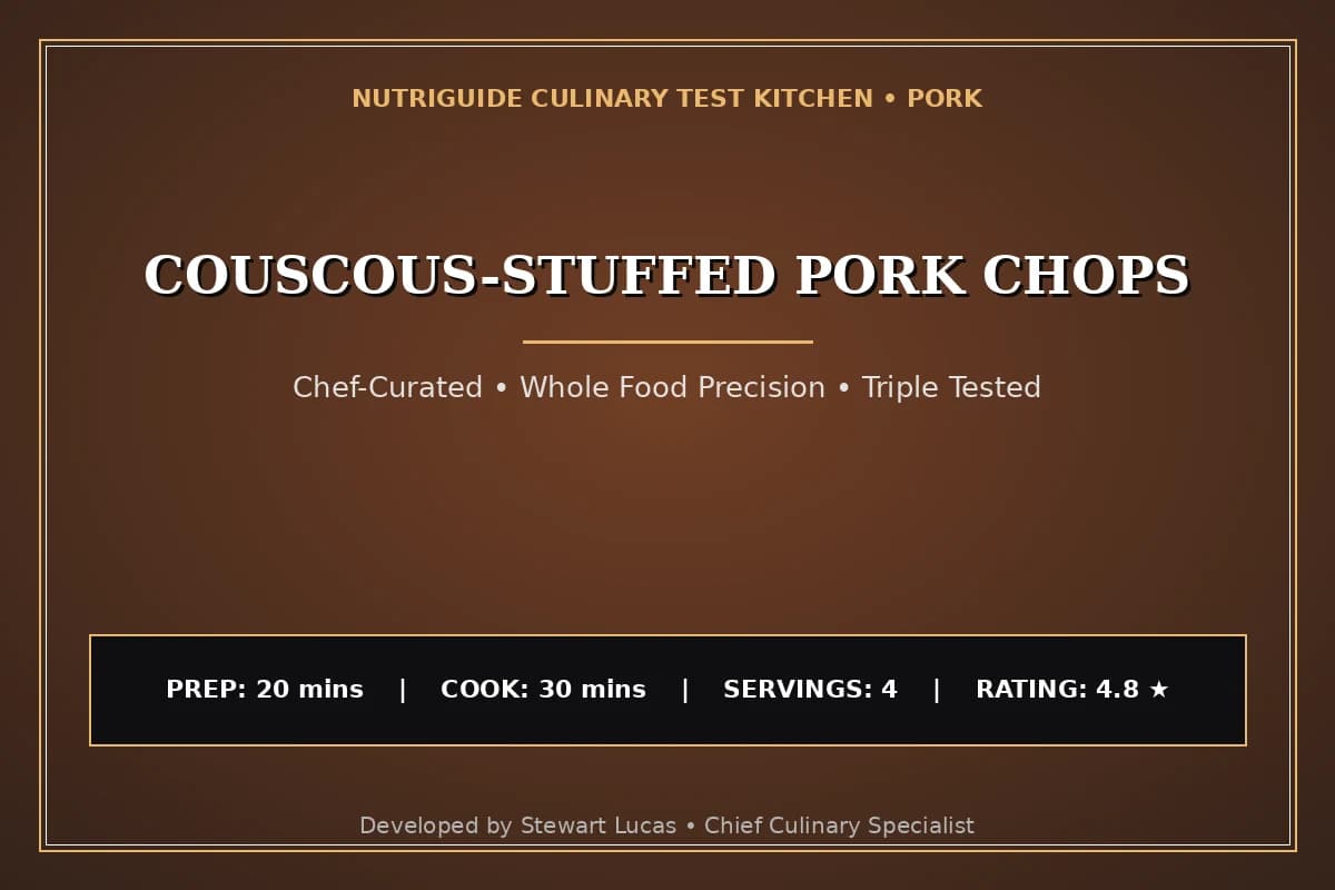 Couscous-Stuffed Pork Chops