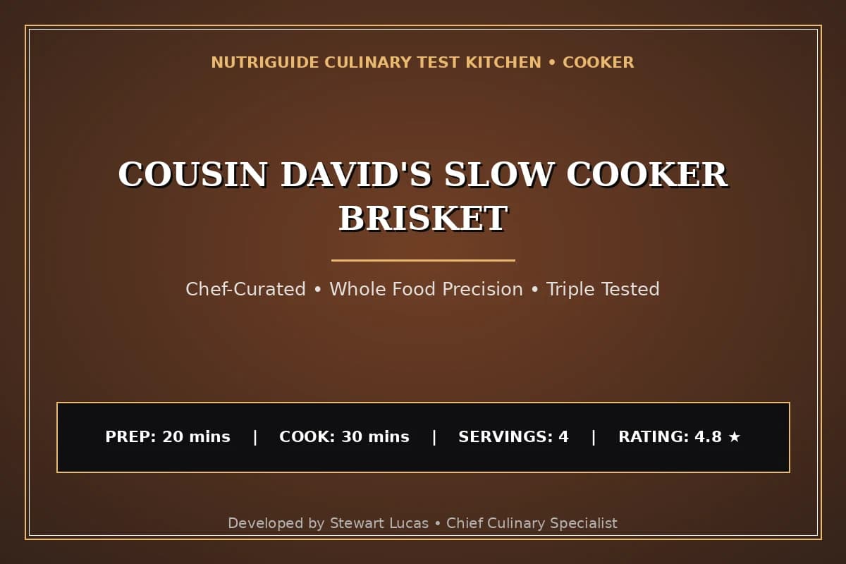 Cousin David'S Slow Cooker Brisket
