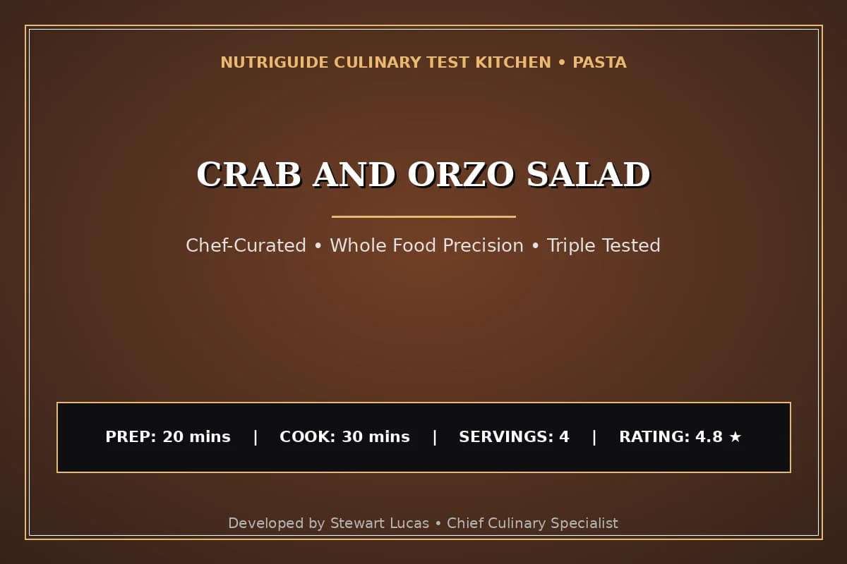 Crab And Orzo Salad