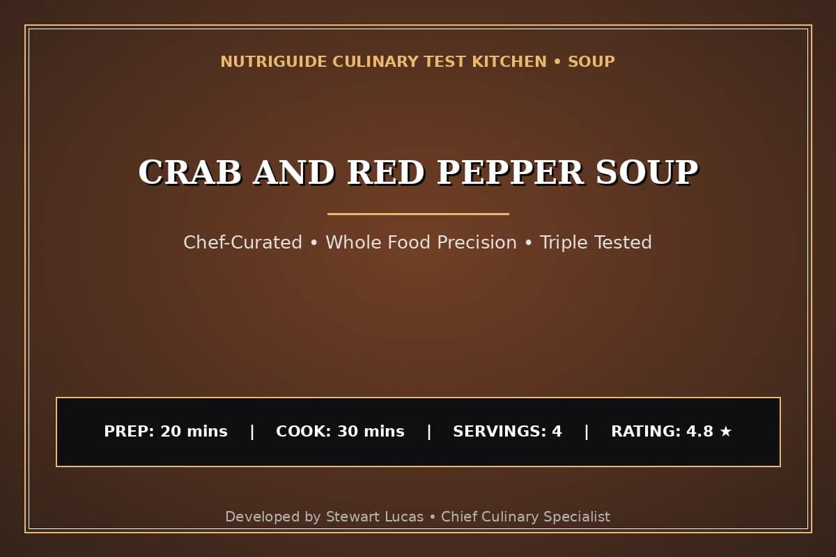 Crab And Red Pepper Soup