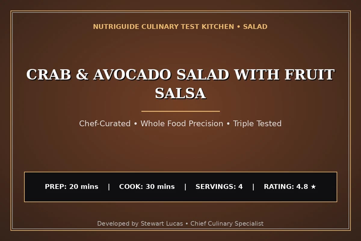 Crab & Avocado Salad With Fruit Salsa
