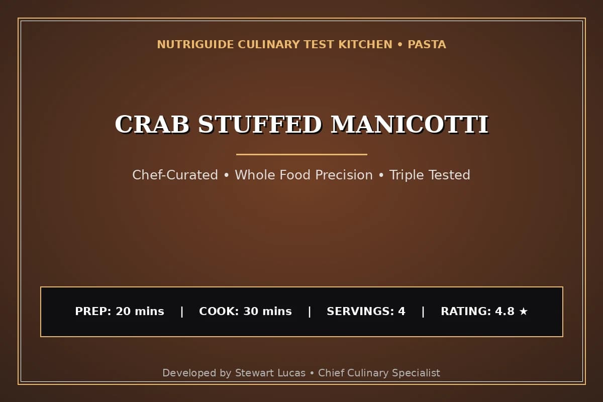 Crab Stuffed Manicotti
