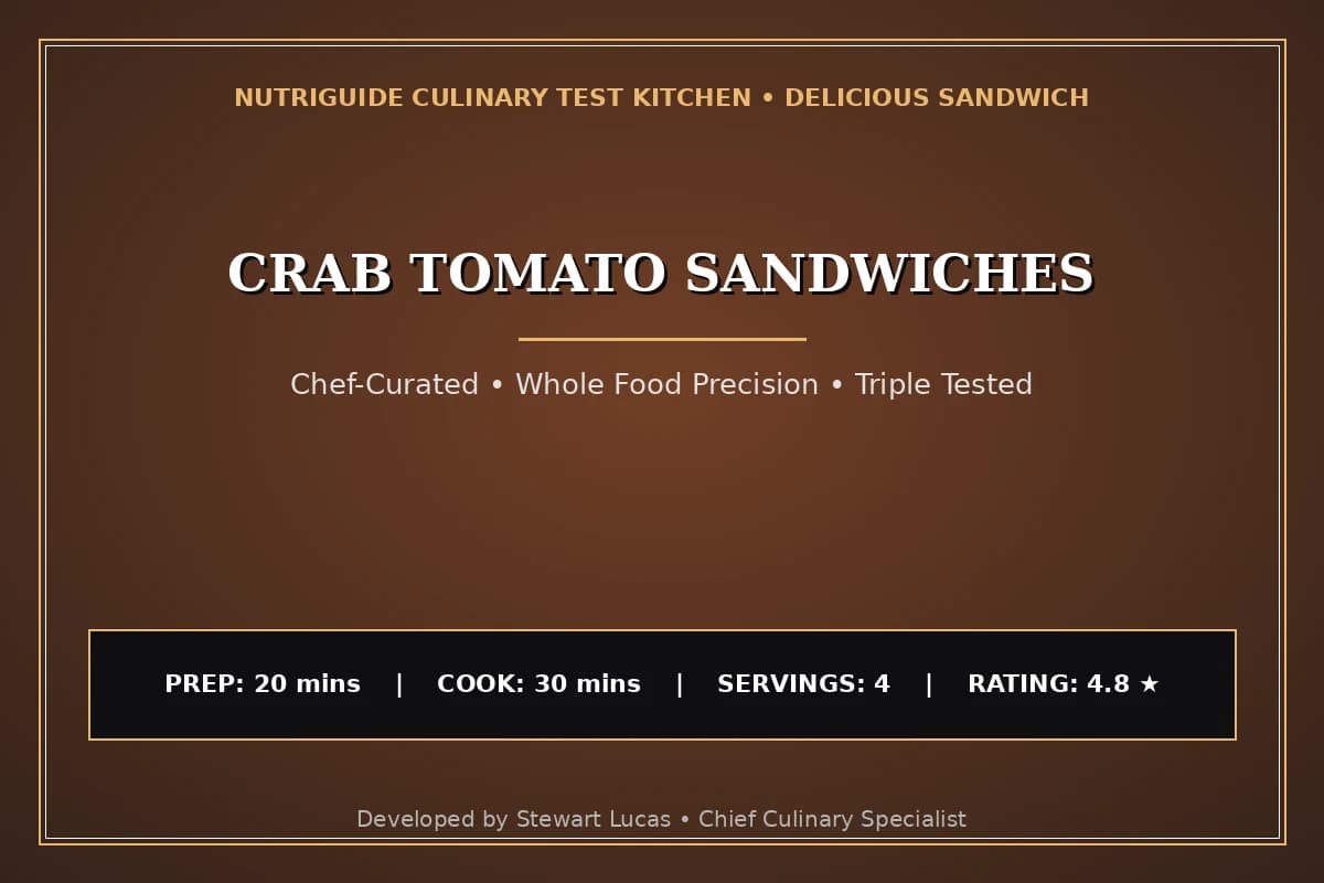 Crab Tomato Sandwiches
