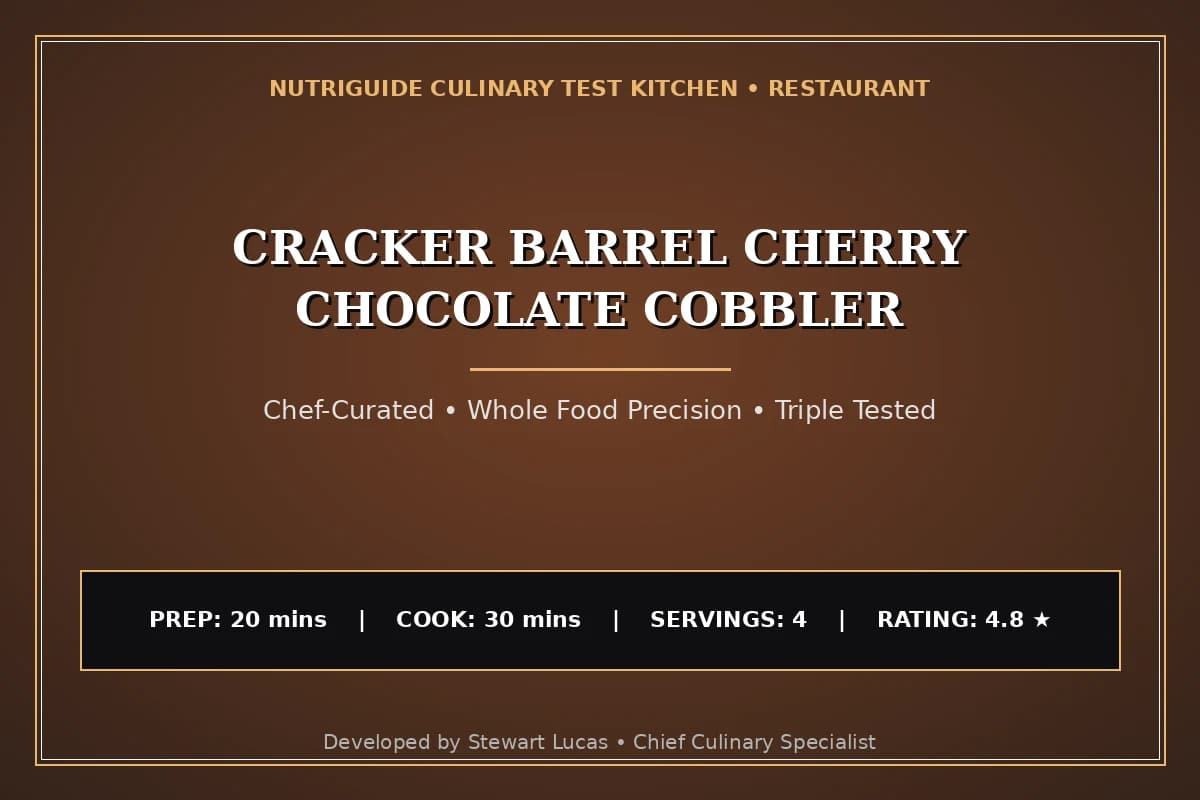 Cracker Barrel Cherry Chocolate Cobbler