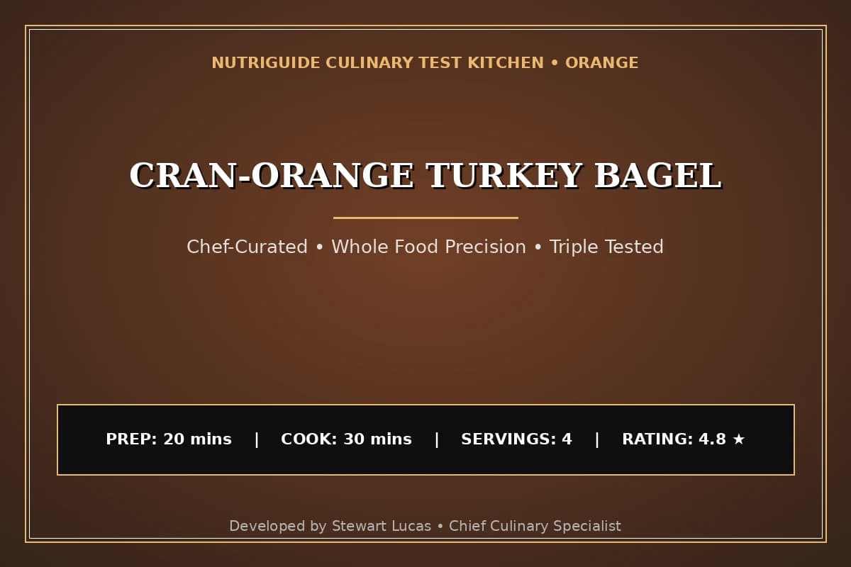 Cran-Orange Turkey Bagel