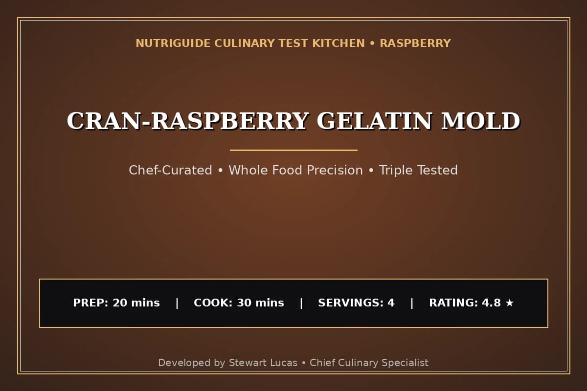 Cran-Raspberry Gelatin Mold