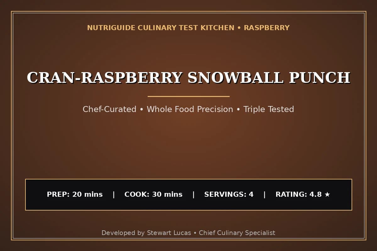 Cran-Raspberry Snowball Punch