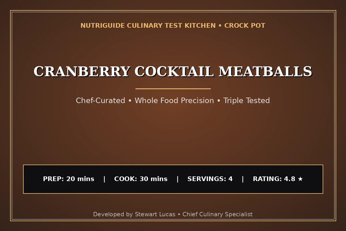 Cranberry Cocktail Meatballs