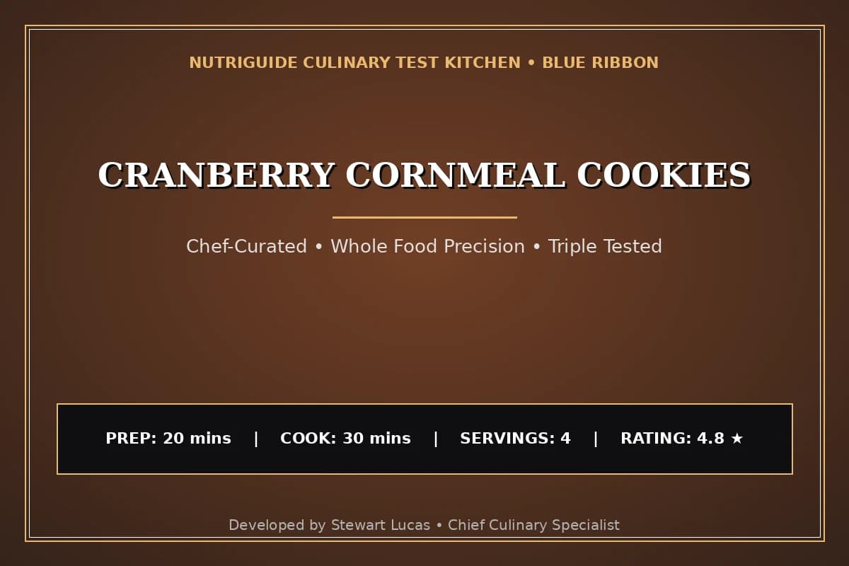 Cranberry Cornmeal Cookies