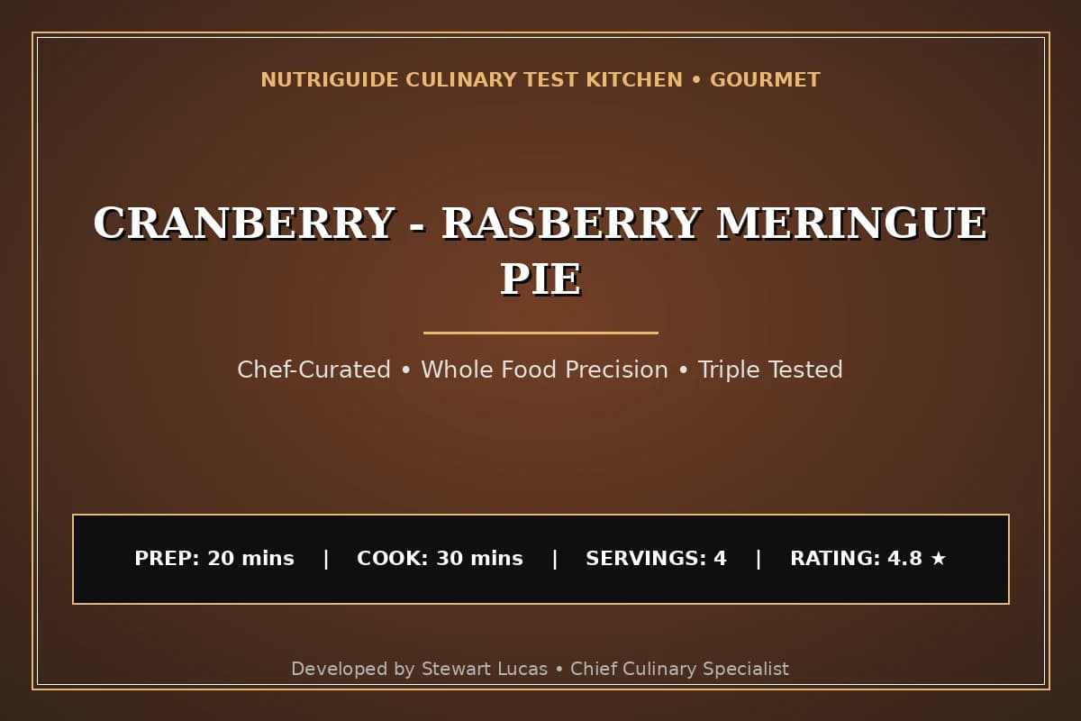 Cranberry - Rasberry Meringue Pie