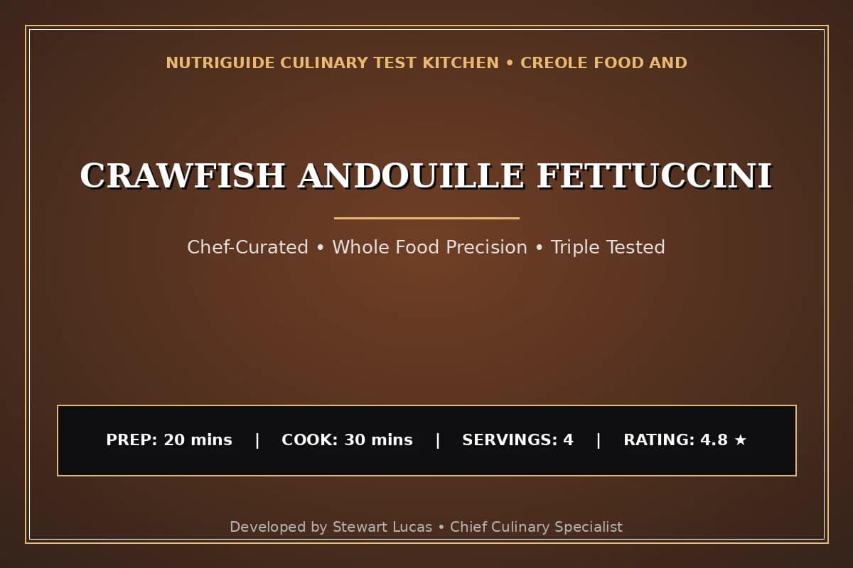 Crawfish Andouille Fettuccini