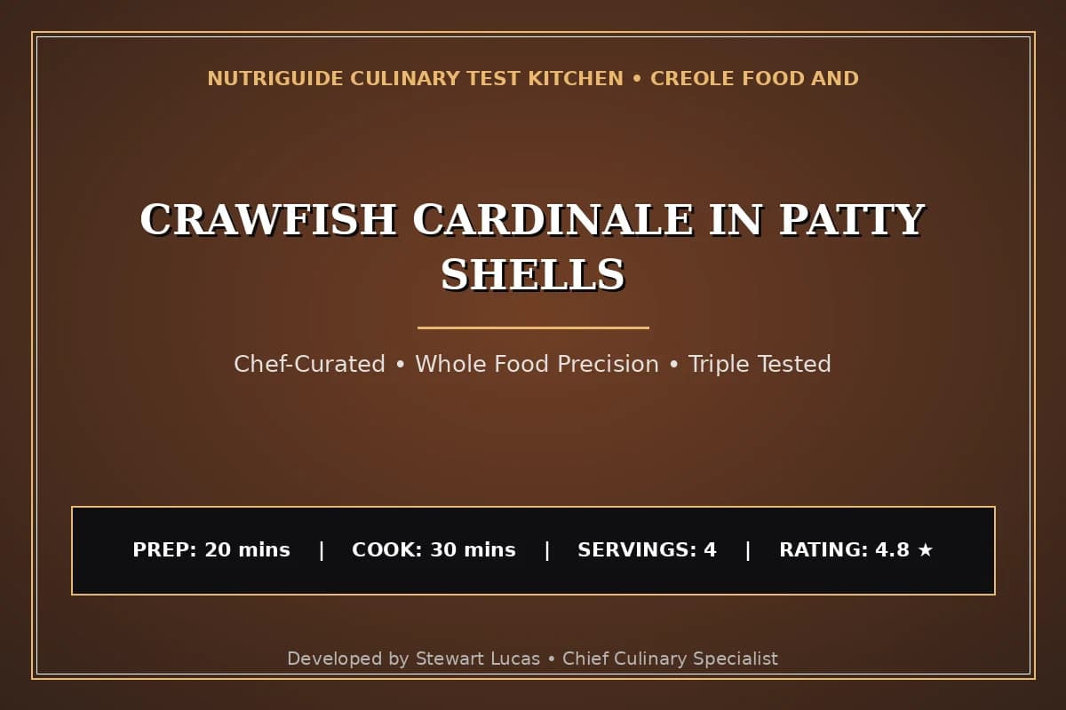 Crawfish Cardinale In Patty Shells