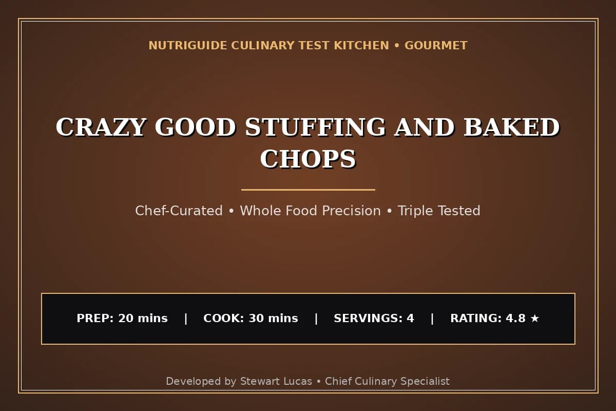 Crazy Good Stuffing And Baked Chops