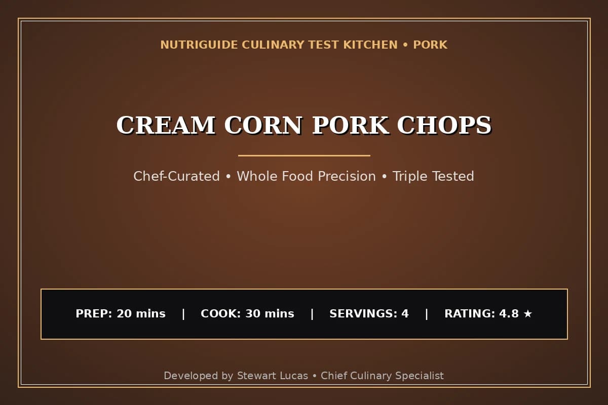 Cream Corn Pork Chops