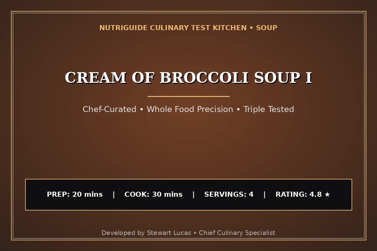 Cream Of Broccoli Soup I