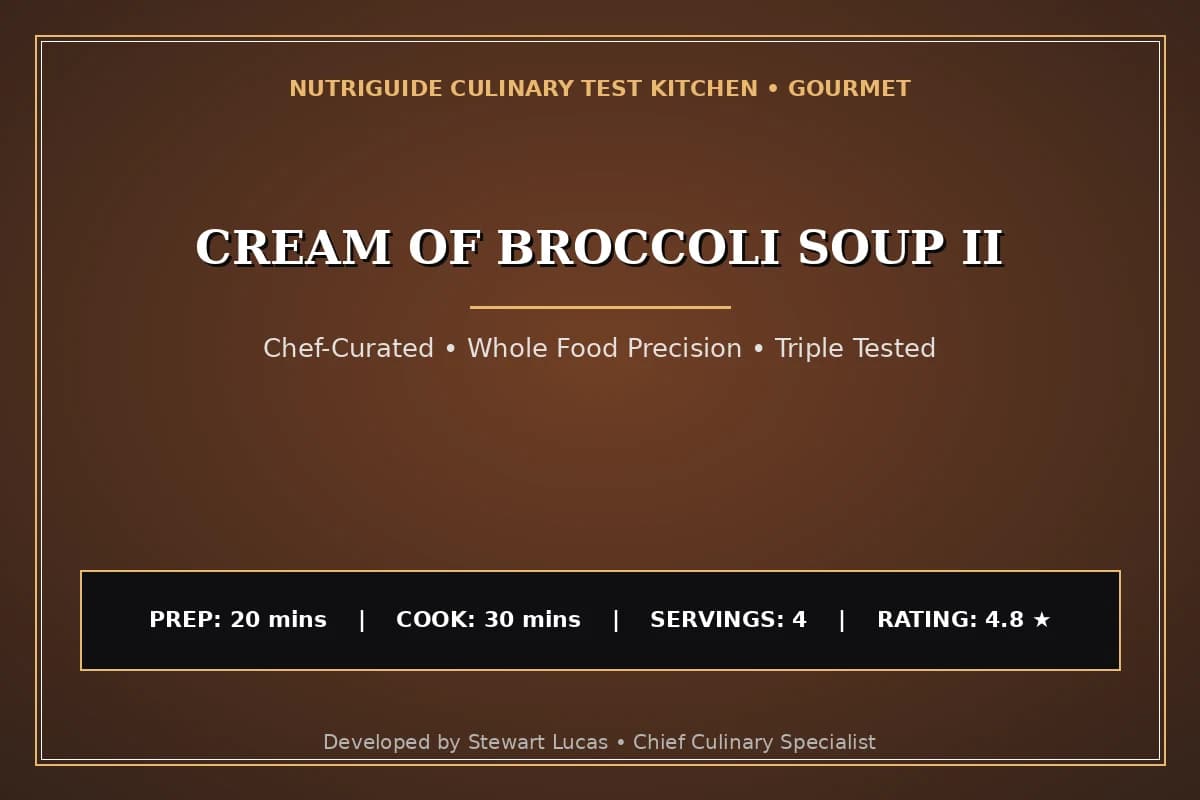 Cream Of Broccoli Soup Ii
