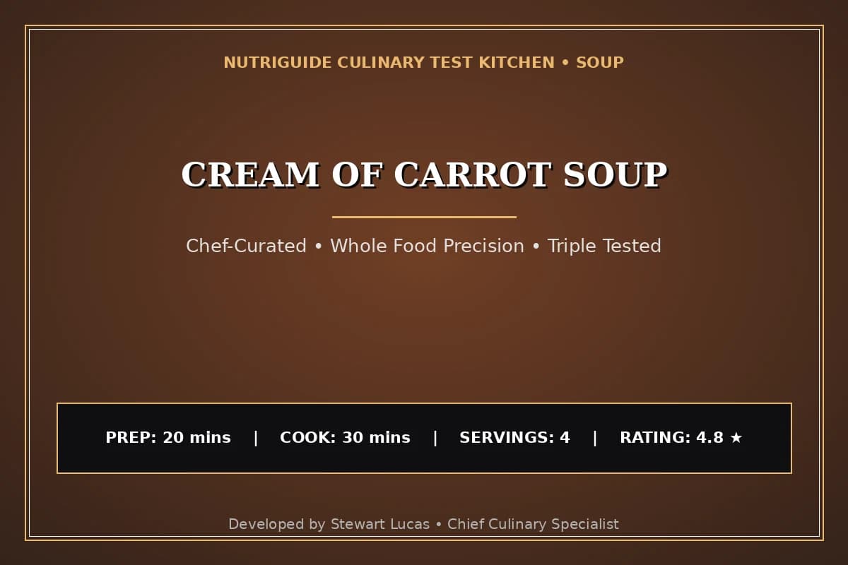 Cream Of Carrot Soup