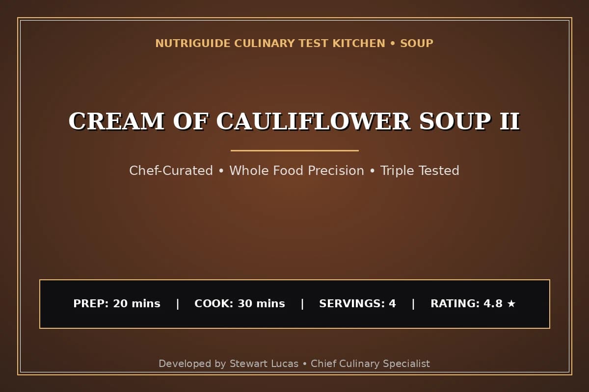 Cream Of Cauliflower Soup Ii