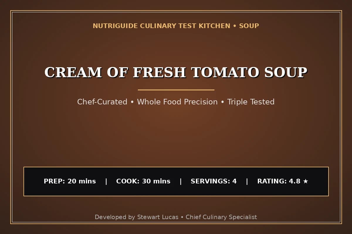 Cream Of Fresh Tomato Soup